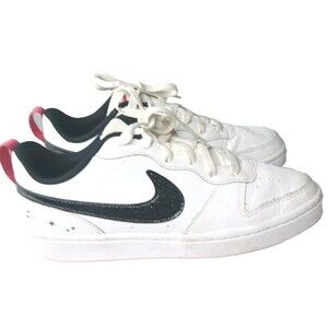Nike Court Borough Low 2 SE Shoes Size 6 Y Sneakers White Very Berry